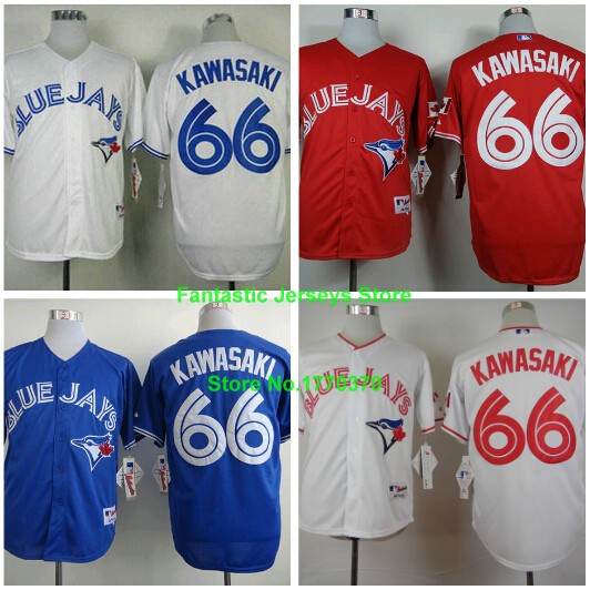 (66) ͻŰ  븮    ̽   stiched ȭƮ ׷   Ƽġ ڷ  /66 Munenori Kawasaki Jersey Toronto Blue Jays Jersey Stiched White Grey Blu